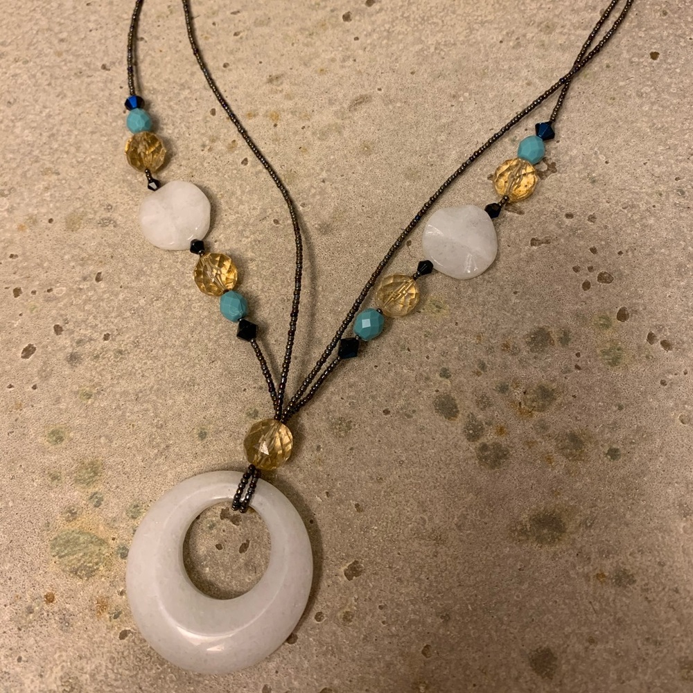 NWOT Lia Sophia Jade Necklace
